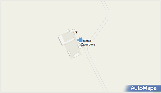 Zakurowie, Zakurowie, 23, mapa Zakurowie