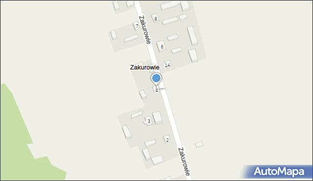 Zakurowie, Zakurowie, 4, mapa Zakurowie