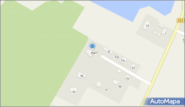 Załachowo, Załachowo, 53A, mapa Załachowo