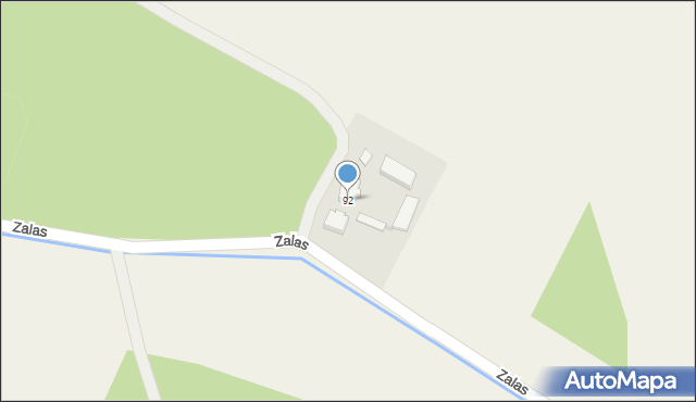 Zalas, Zalas, 92, mapa Zalas