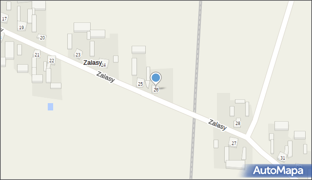 Zalasy, Zalasy, 26, mapa Zalasy