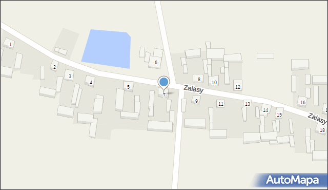 Zalasy, Zalasy, 7, mapa Zalasy