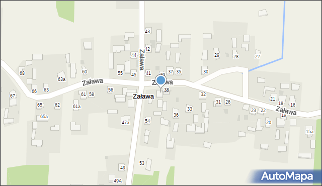 Zaława, Zaława, 40, mapa Zaława