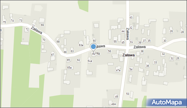Zaława, Zaława, 61, mapa Zaława