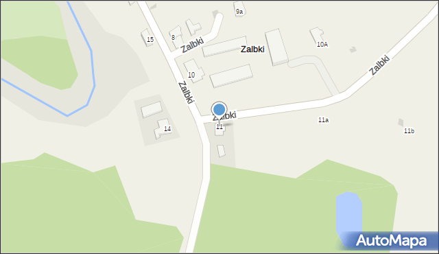 Zalbki, Zalbki, 11, mapa Zalbki