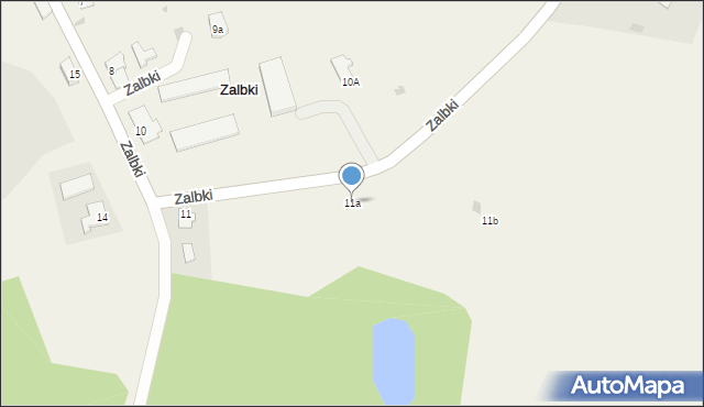 Zalbki, Zalbki, 11a, mapa Zalbki