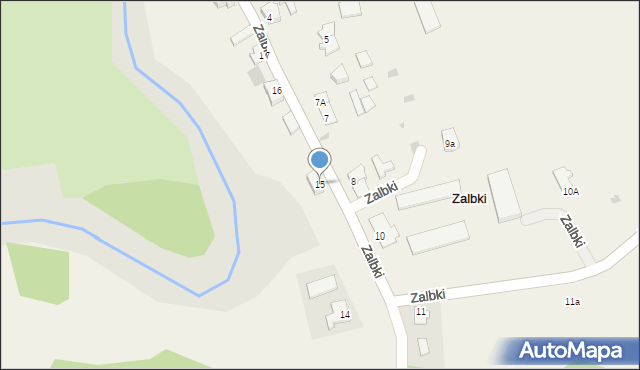 Zalbki, Zalbki, 15, mapa Zalbki