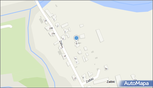 Zalbki, Zalbki, 5, mapa Zalbki