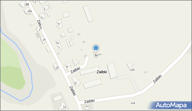 Zalbki, Zalbki, 9a, mapa Zalbki