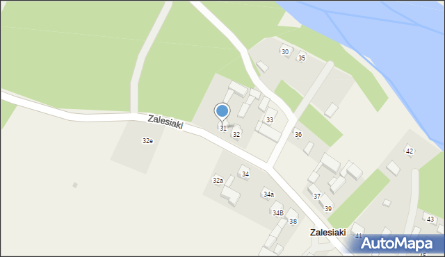 Zalesiaki, Zalesiaki, 31, mapa Zalesiaki