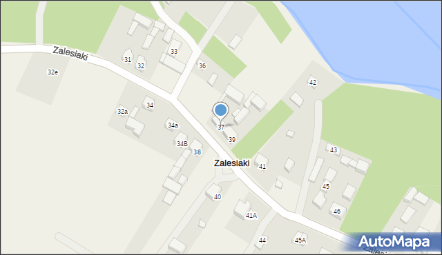 Zalesiaki, Zalesiaki, 37, mapa Zalesiaki