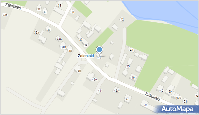 Zalesiaki, Zalesiaki, 41, mapa Zalesiaki