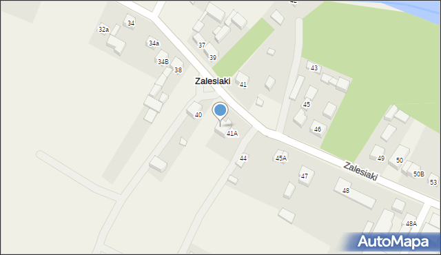 Zalesiaki, Zalesiaki, 41B, mapa Zalesiaki