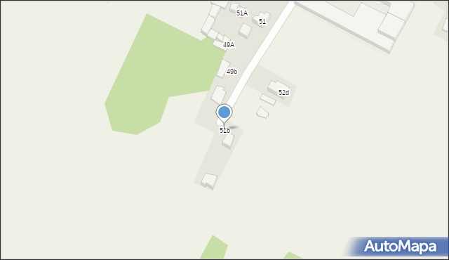 Zalesiaki, Zalesiaki, 51b, mapa Zalesiaki