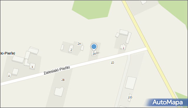 Zalesiaki-Pieńki, Zalesiaki-Pieńki, 1A, mapa Zalesiaki-Pieńki