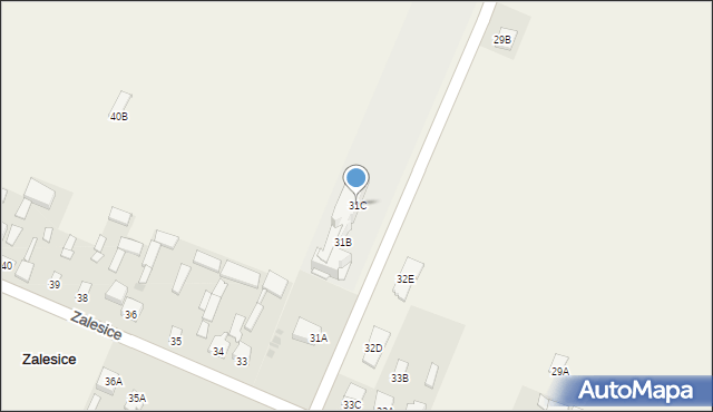 Zalesice, Zalesice, 31C, mapa Zalesice