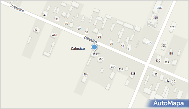 Zalesice, Zalesice, 36A, mapa Zalesice