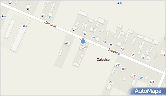 Zalesice, Zalesice, 41A, mapa Zalesice