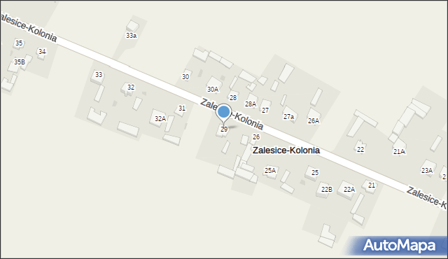 Zalesice-Kolonia, Zalesice-Kolonia, 29, mapa Zalesice-Kolonia