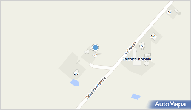 Zalesice-Kolonia, Zalesice-Kolonia, 27, mapa Zalesice-Kolonia