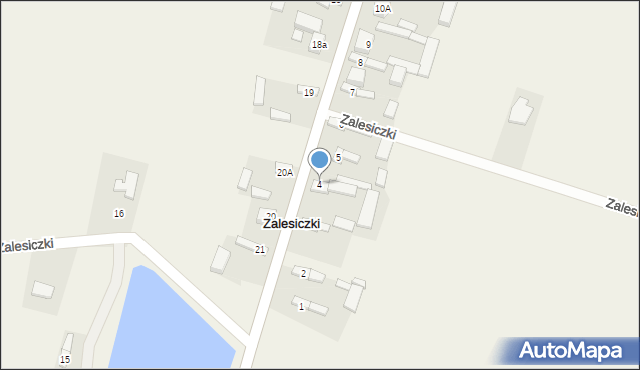 Zalesiczki, Zalesiczki, 4, mapa Zalesiczki