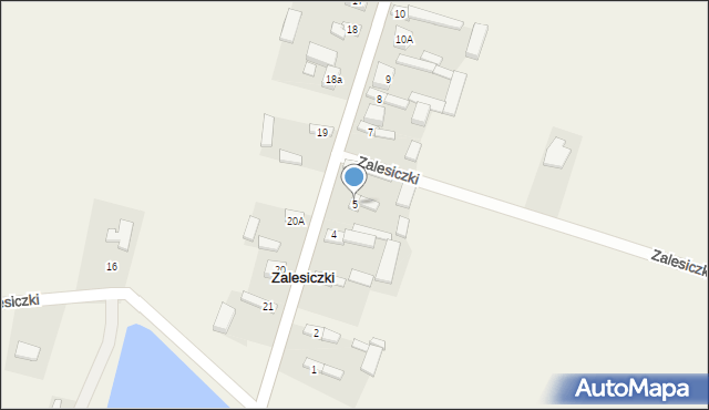 Zalesiczki, Zalesiczki, 5, mapa Zalesiczki