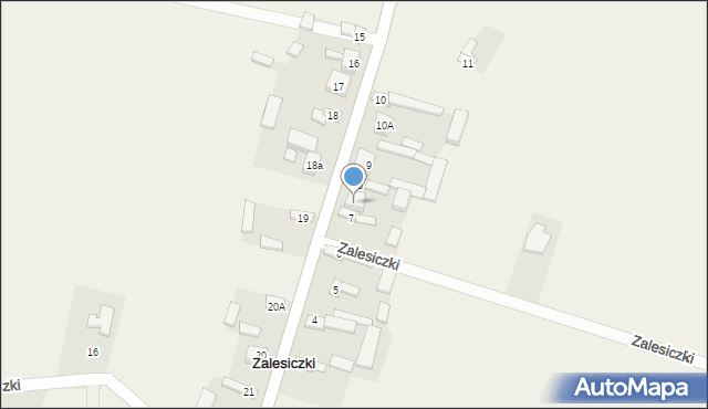 Zalesiczki, Zalesiczki, 8a, mapa Zalesiczki