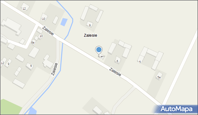 Zalesie, Zalesie, 8, mapa Zalesie