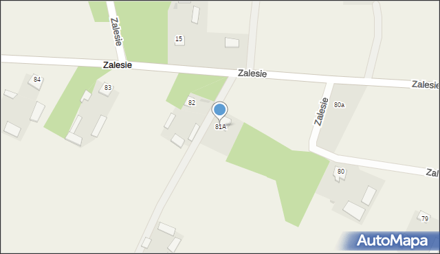 Zalesie, Zalesie, 81A, mapa Zalesie