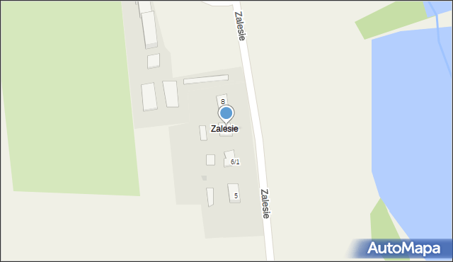 Zalesie, Zalesie, 7, mapa Zalesie