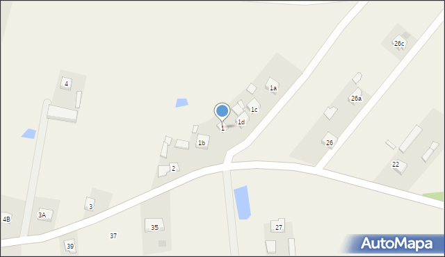 Zalesie, Zalesie, 1, mapa Zalesie