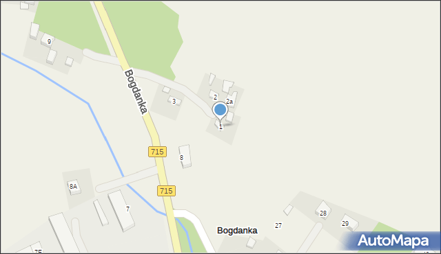 Zalesie, Zalesie, 1, mapa Zalesie