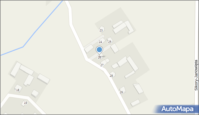 Zalesie Łabędzkie, Zalesie Łabędzkie, 26, mapa Zalesie Łabędzkie