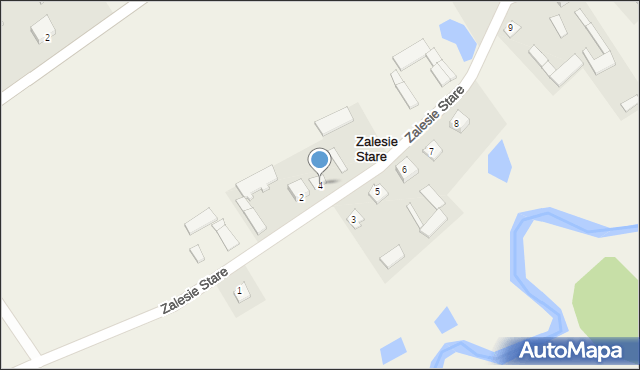 Zalesie Stare, Zalesie Stare, 4, mapa Zalesie Stare