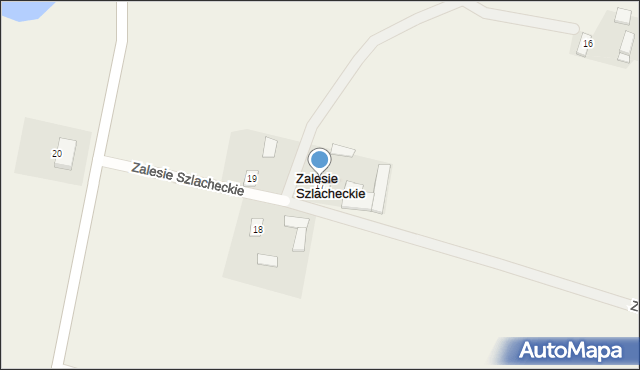 Zalesie Szlacheckie, Zalesie Szlacheckie, 17, mapa Zalesie Szlacheckie