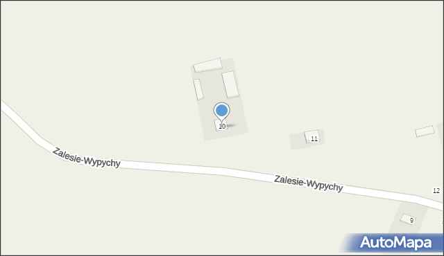 Zalesie-Wypychy, Zalesie-Wypychy, 11, mapa Zalesie-Wypychy