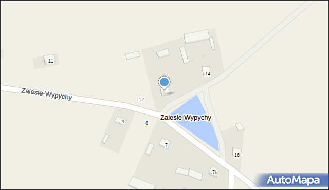 Zalesie-Wypychy, Zalesie-Wypychy, 14, mapa Zalesie-Wypychy