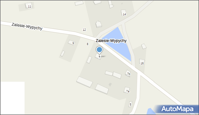 Zalesie-Wypychy, Zalesie-Wypychy, 7, mapa Zalesie-Wypychy