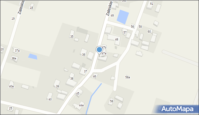 Zaleskie, Zaleskie, 47c, mapa Zaleskie