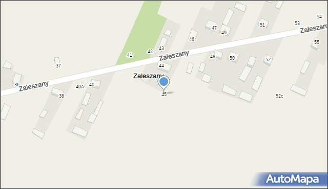 Zaleszany, Zaleszany, 45, mapa Zaleszany