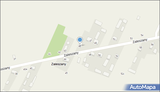 Zaleszany, Zaleszany, 46, mapa Zaleszany