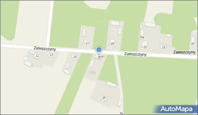 Zaleszczyny, Zaleszczyny, 15, mapa Zaleszczyny