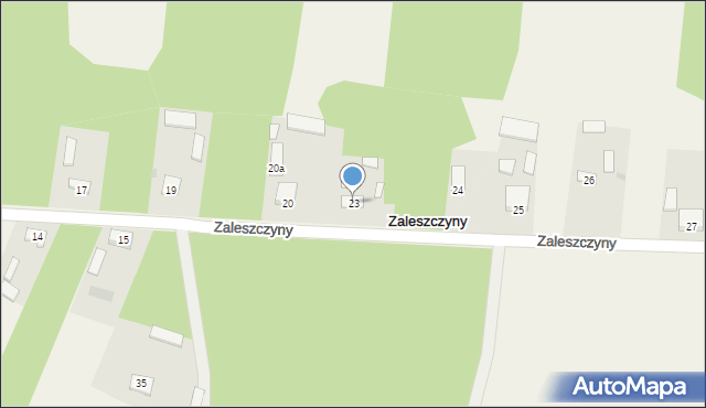 Zaleszczyny, Zaleszczyny, 23, mapa Zaleszczyny