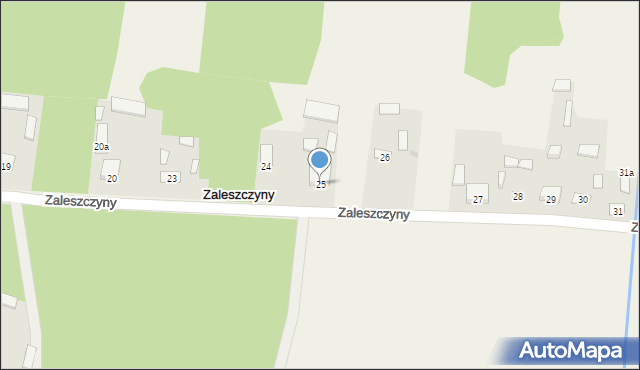 Zaleszczyny, Zaleszczyny, 25, mapa Zaleszczyny