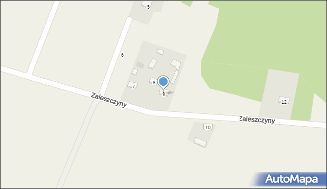 Zaleszczyny, Zaleszczyny, 9, mapa Zaleszczyny