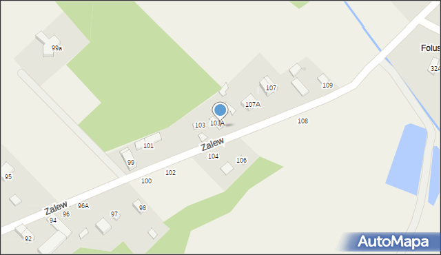 Zalew, Zalew, 105, mapa Zalew
