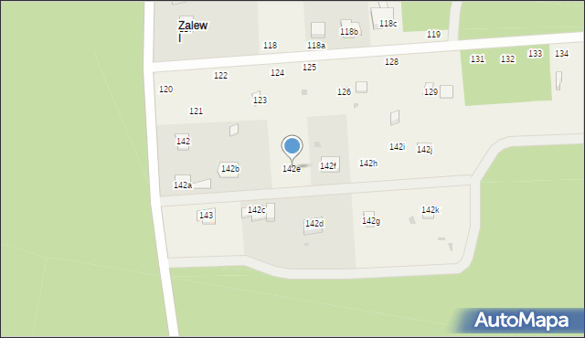 Zalew, Zalew, 142e, mapa Zalew