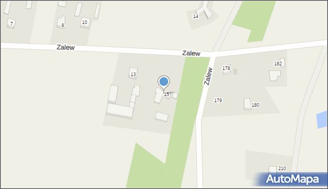 Zalew, Zalew, 15A, mapa Zalew