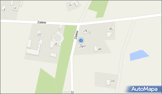 Zalew, Zalew, 179, mapa Zalew