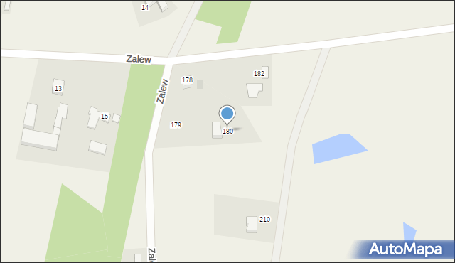 Zalew, Zalew, 180, mapa Zalew